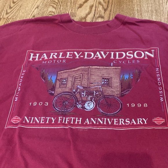 Mens vintage Harley- Davidson tee California Yuca Valley biker - Picture 2 of 7